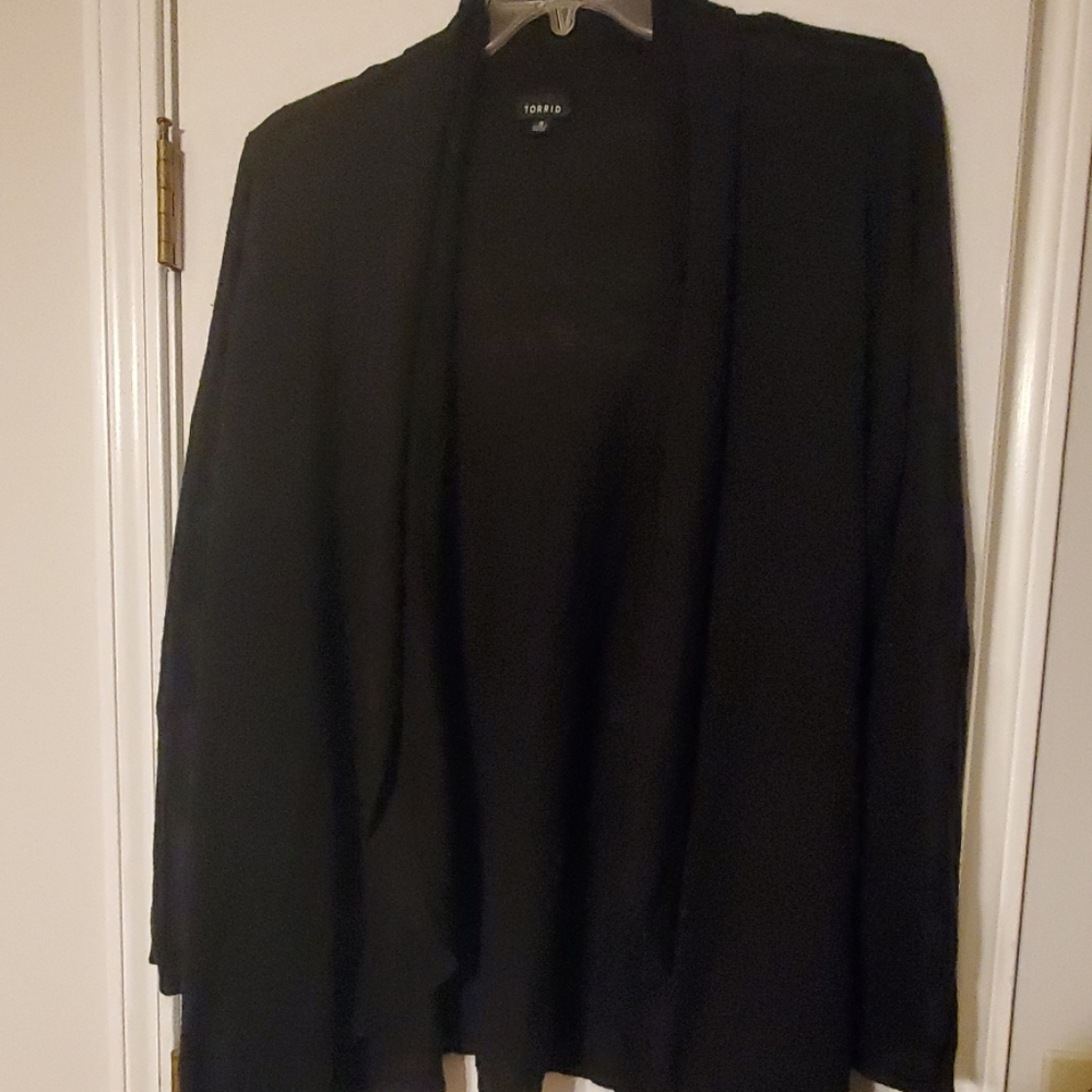 Black cardigan